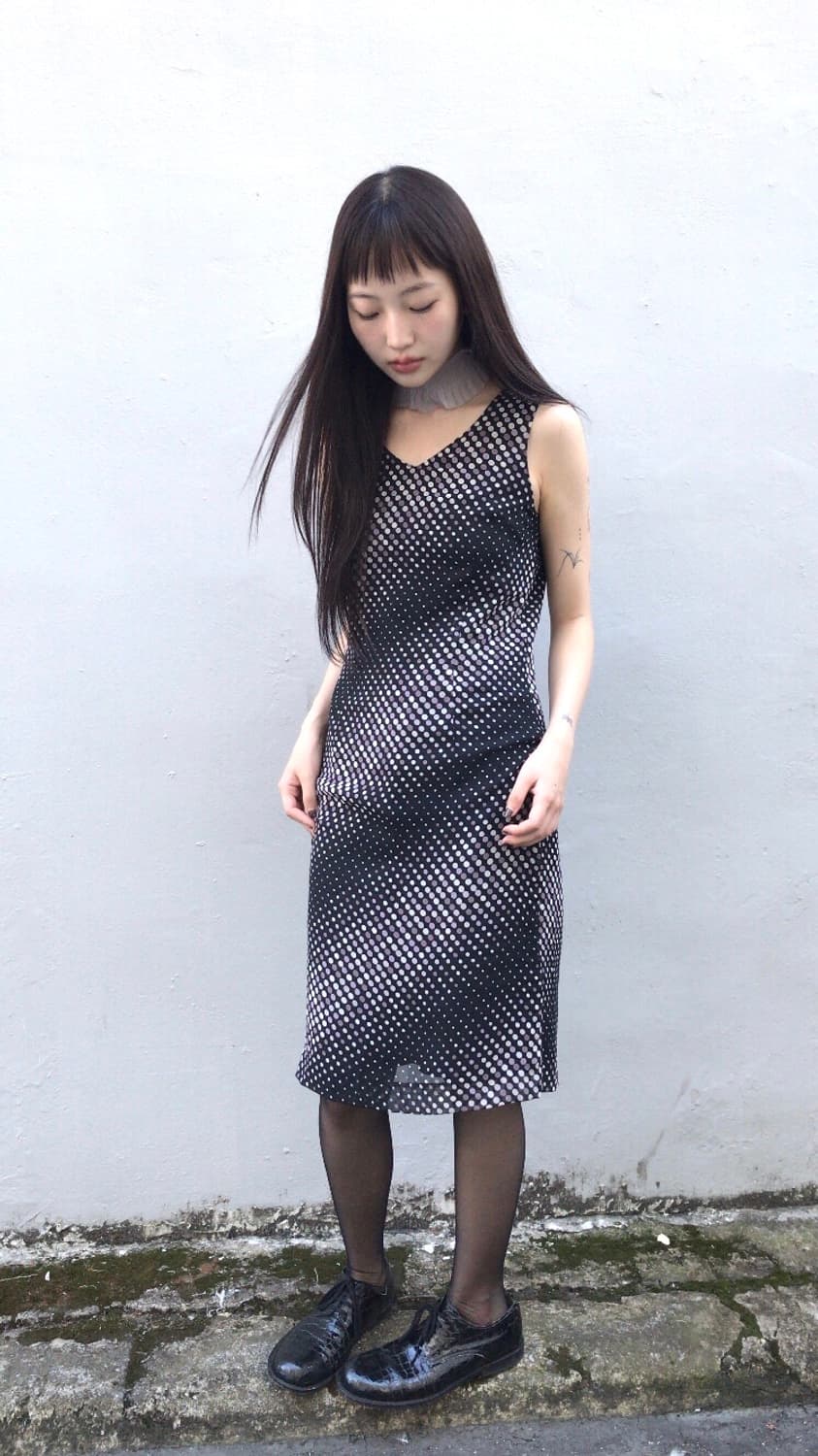 dot sleeveless dress 상품이미지3
