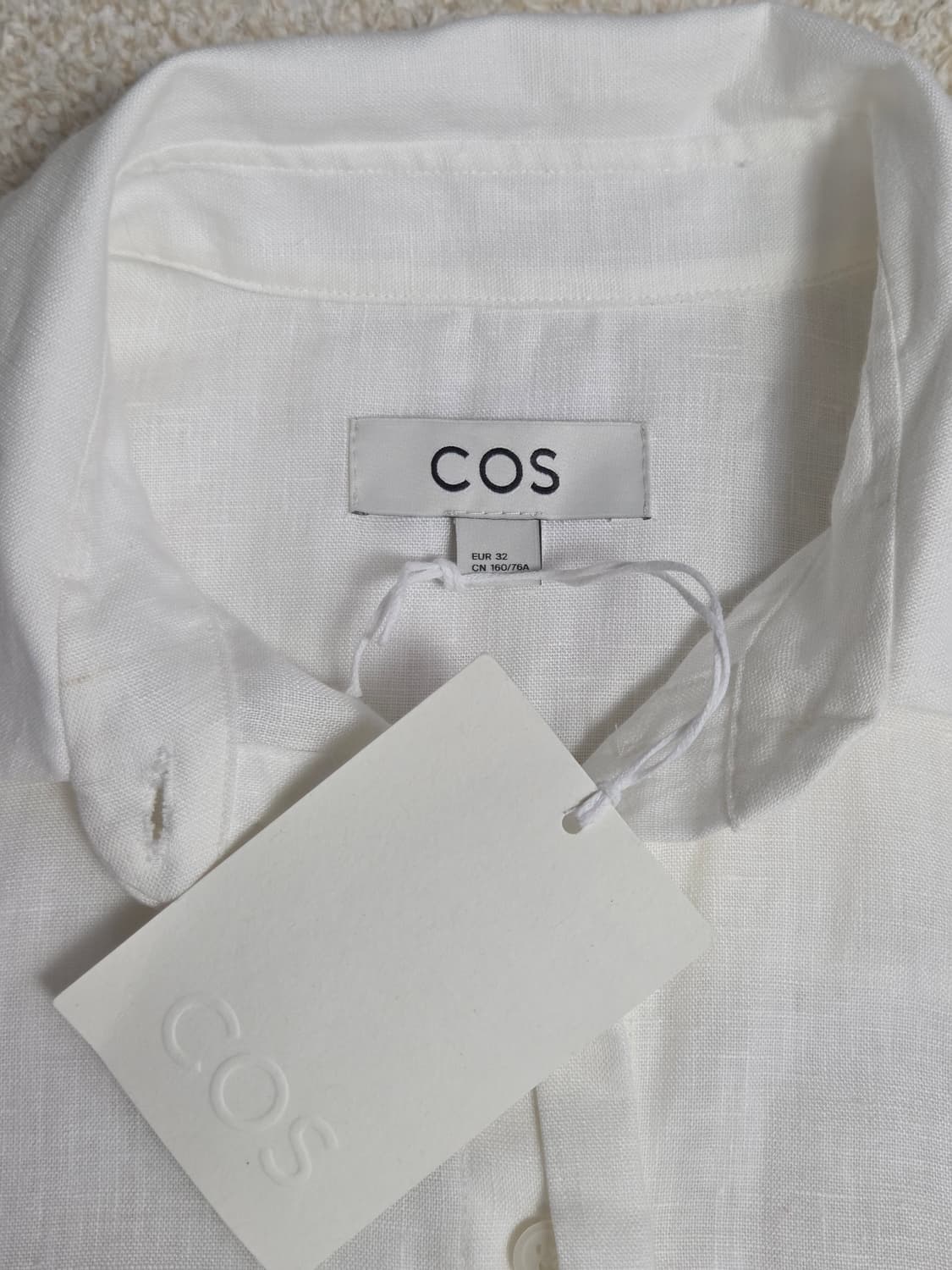 (새상품) [COS] 100% 린넨 반팔 셔츠 원피스 | S00032 상품이미지3