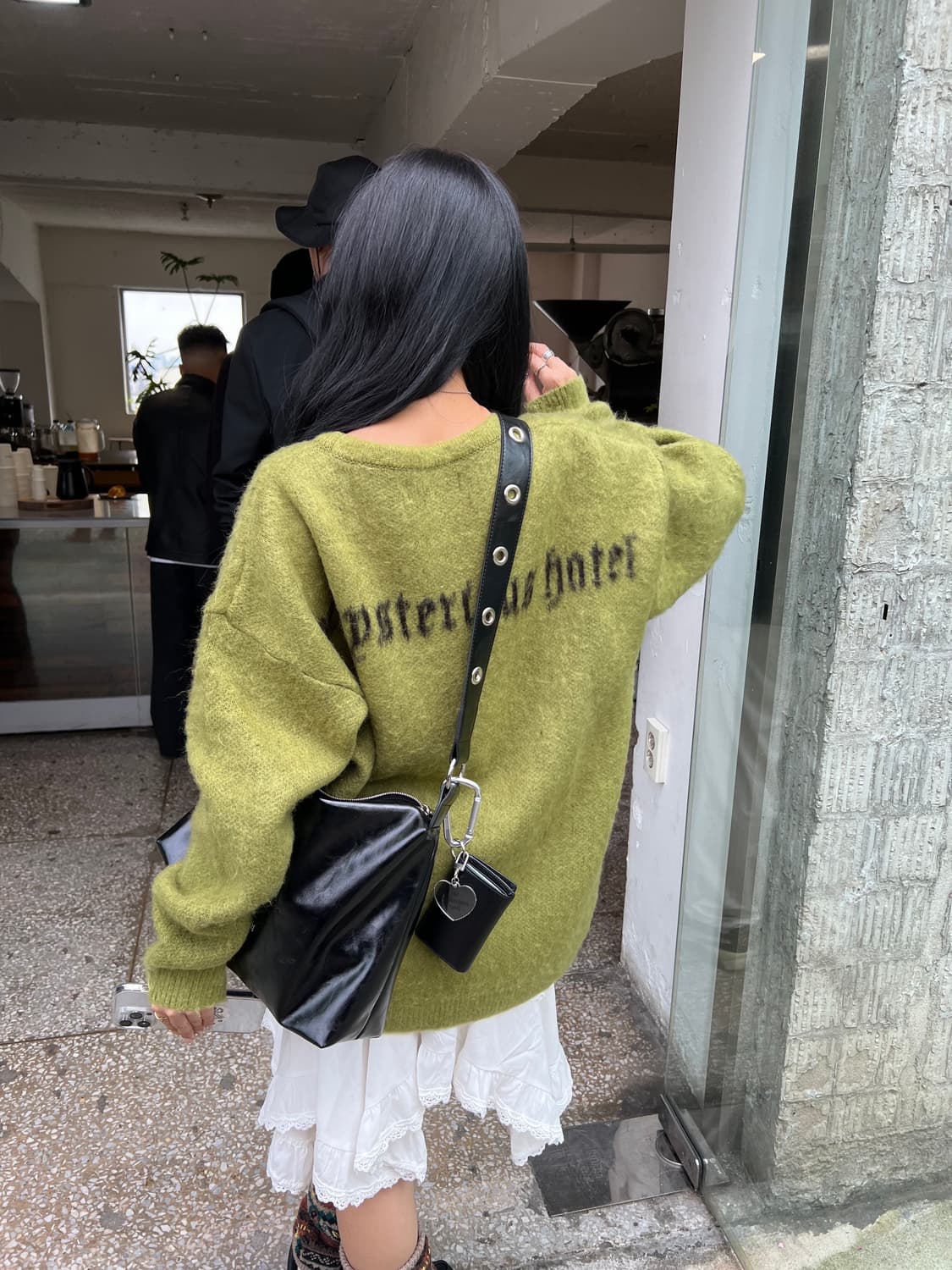 미스테리어스호텔 가디건 올리브 상품이미지2