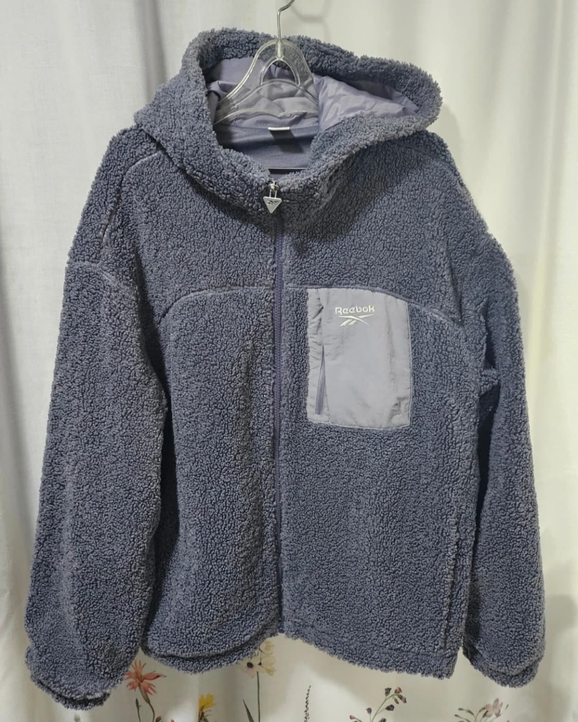 리복  뽀글이 후드 집업 XL 상품이미지1