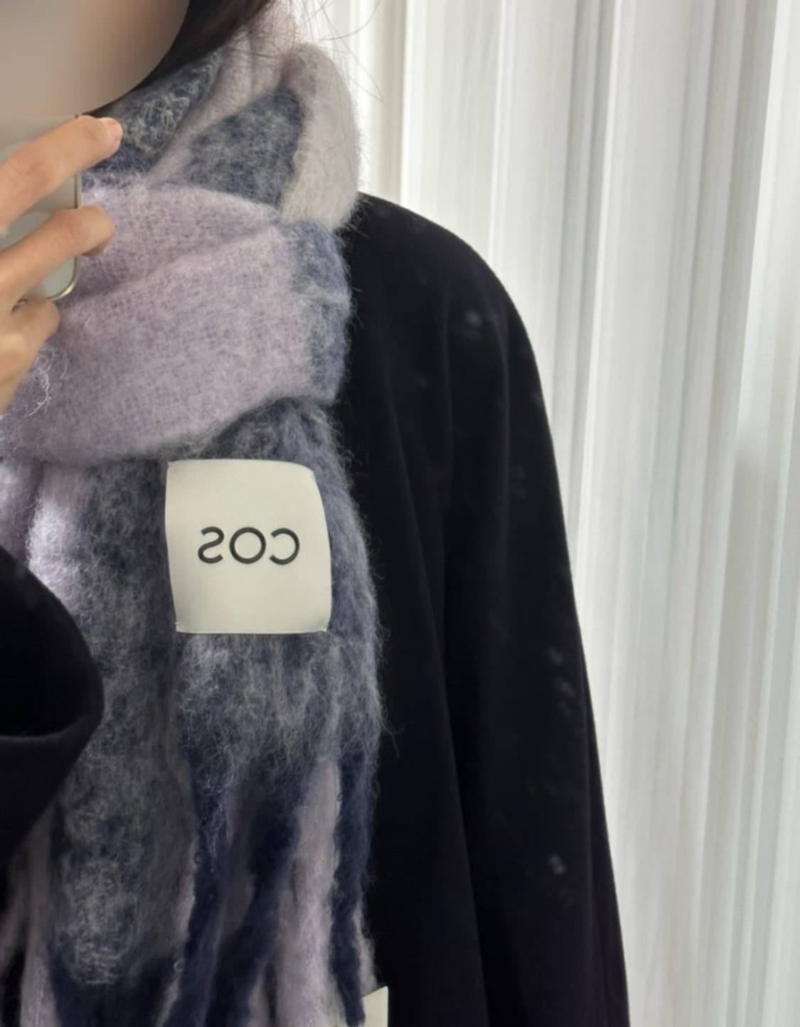 COS 코스 아크네맛 오버사이즈 모헤어 머플러  상품이미지1