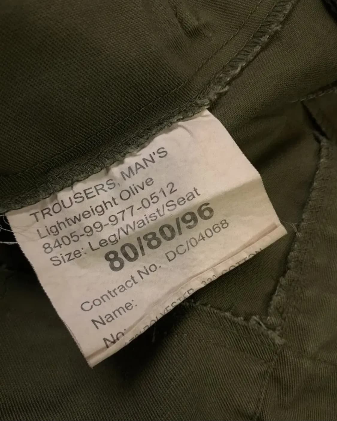 오리지날 영국군 OG-507 카고바지 상품이미지3