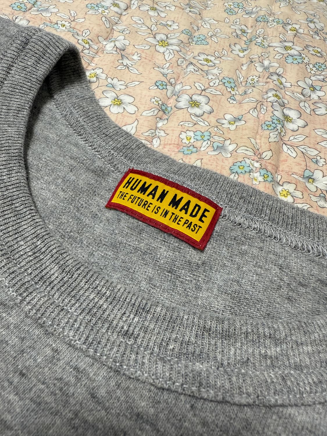 휴먼메이드 스몰 로고 티셔츠 그레이 XL 상품이미지4