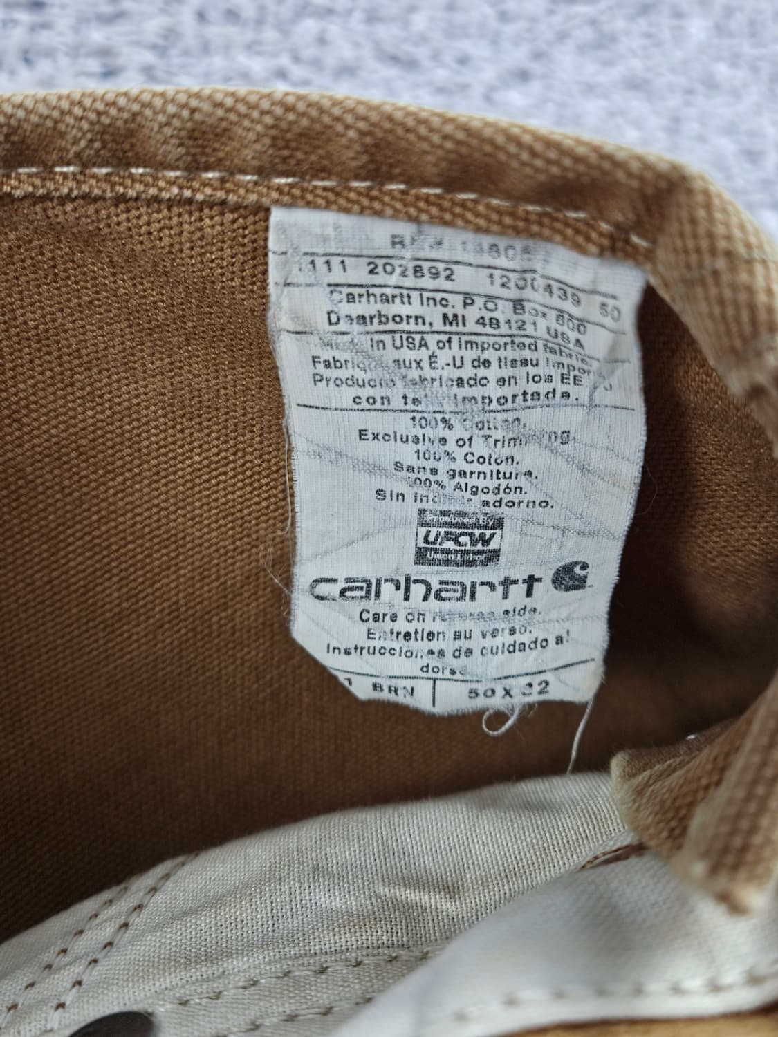 칼하트 덕 캔버스 더블니 오버롤 슈트 ( 50X32 ) / 11410 상품이미지8