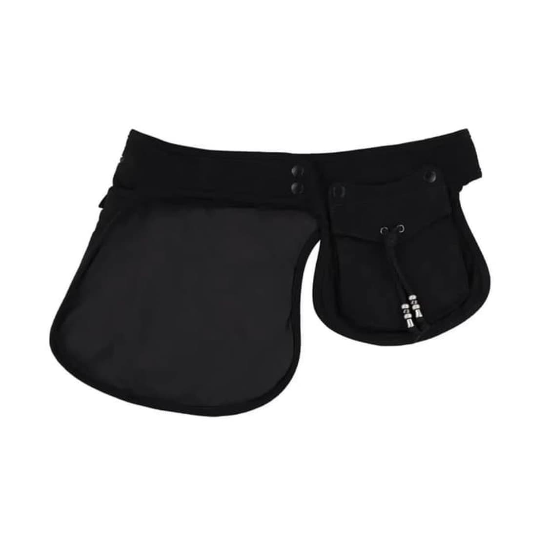 코이세이오 스웨이드 벨트백 블랙 상품이미지1