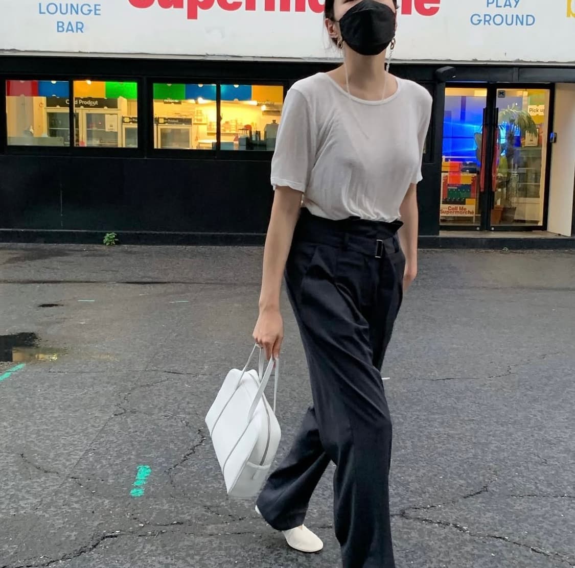 ORE 오어 핀턱 슬랙스 차콜 상품이미지2