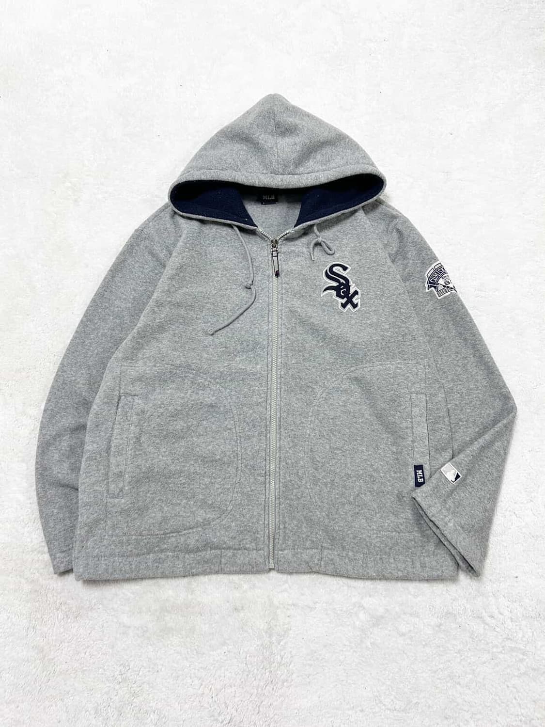 MLB 화이트삭스 그레이 플리스 자켓 상품이미지6