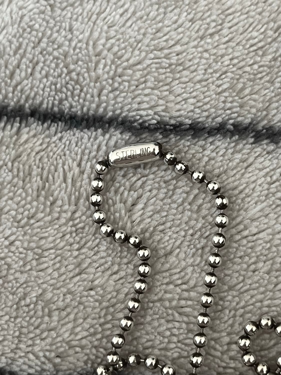 크롬하츠 오사카한정 도그택 원볼 타이니 크로스 군번줄 목걸이 상품이미지6