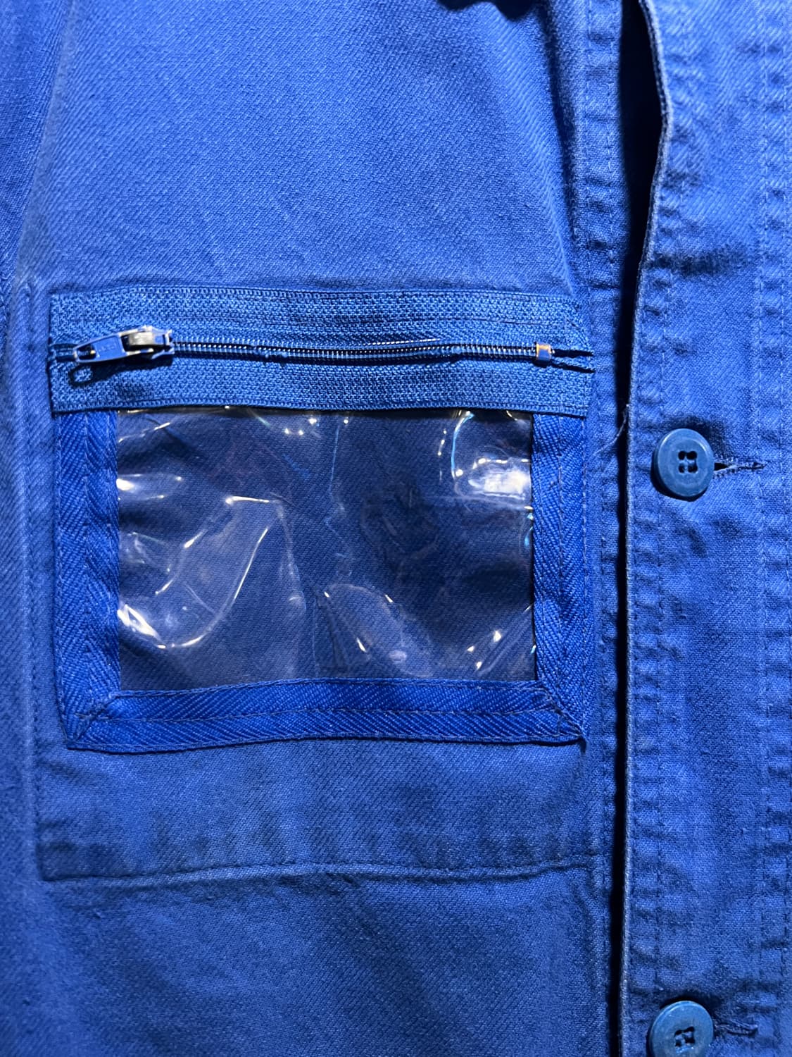 [M]90's 체스트 포켓 디테일 트윌코튼 프렌치 워크 자켓 상품이미지3