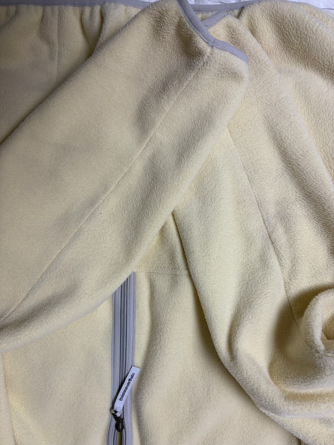 디스이즈네버댓  플리스 하프집업 풀오버 레몬 L 후리스 플리스 디네댓 상품이미지9