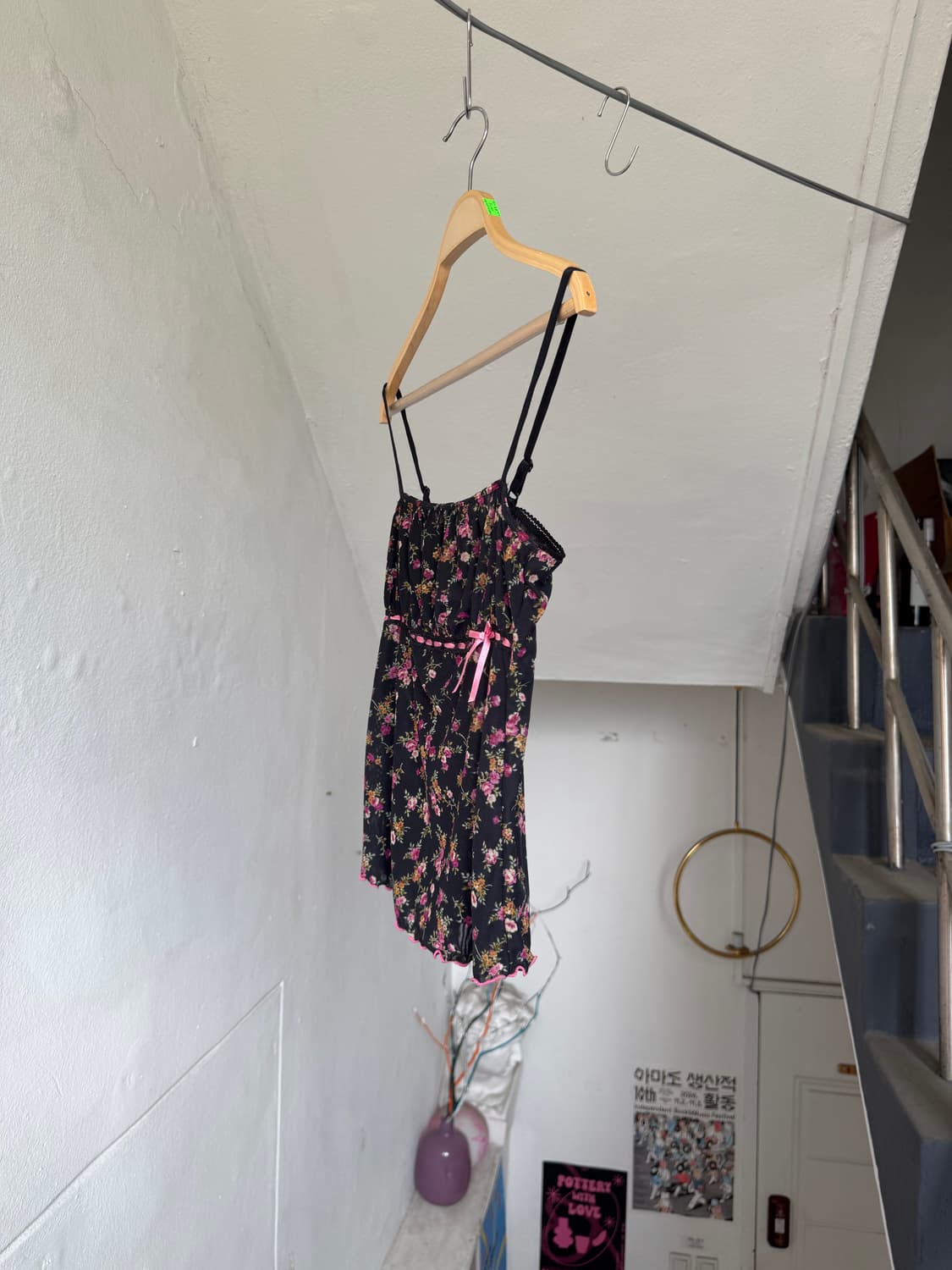 y2k 리본 디테일 쁘띠 슬립 상품이미지4