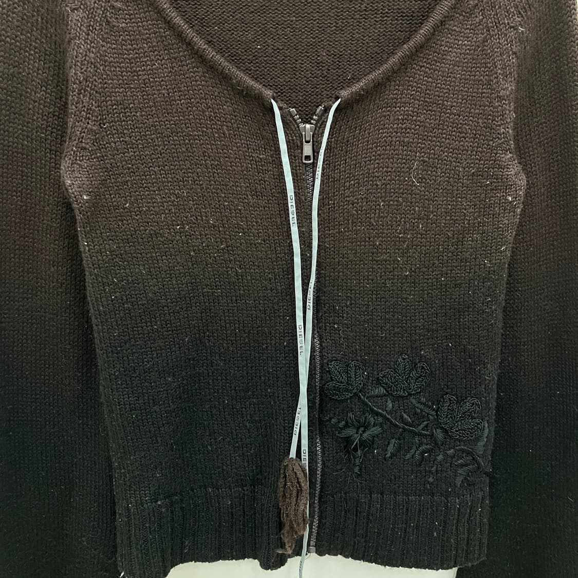 디젤 그라데이션 니트 집업 가디건 M 상품이미지5