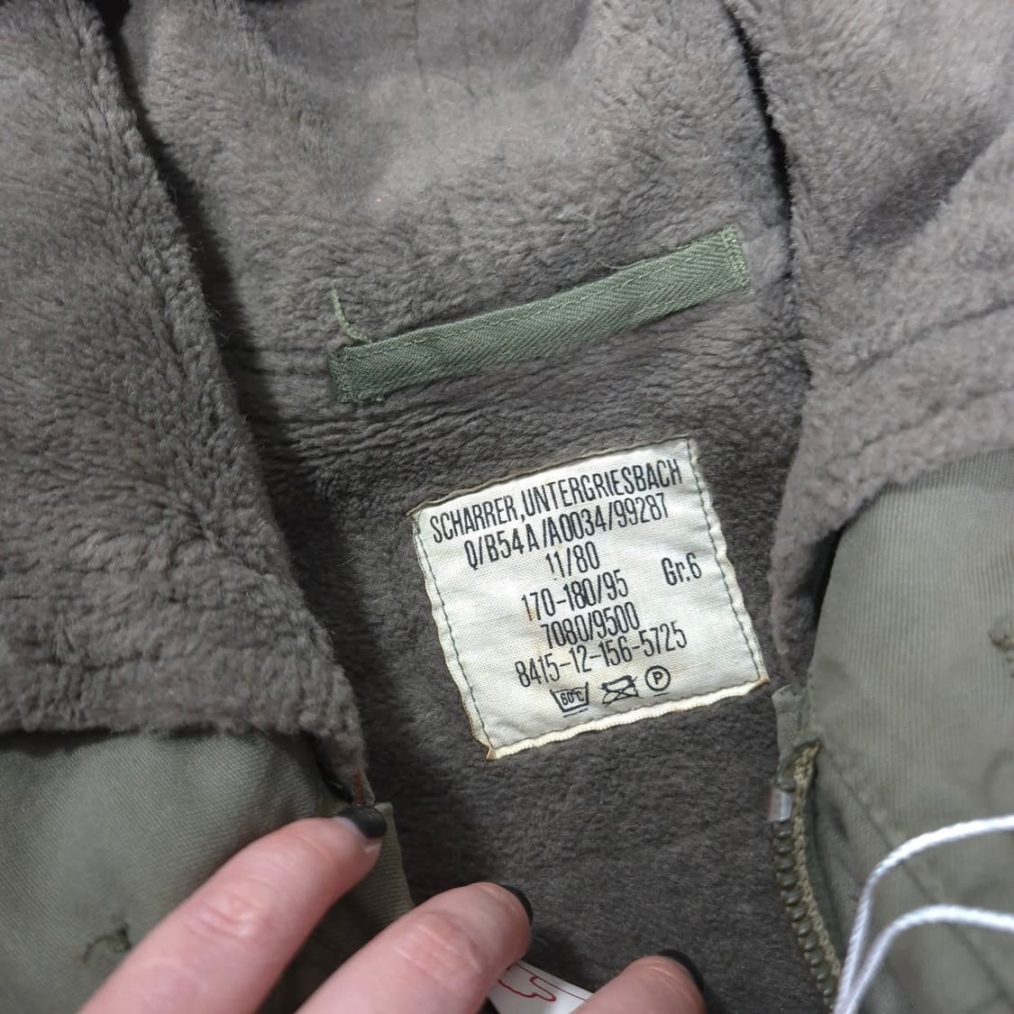 80년 오리지널 독일 밀리터리 스노클 파카 상품이미지4