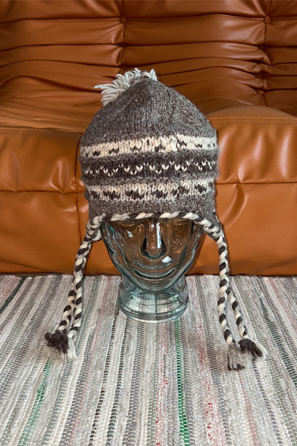 Beige Earflap Beanie 상품이미지1