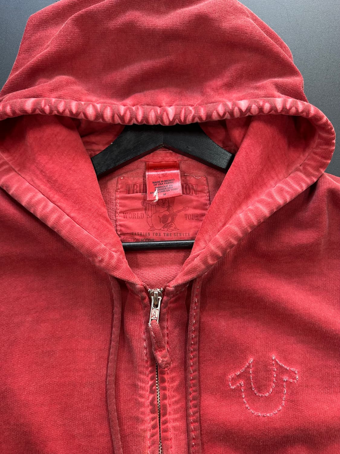 트루릴리전 더티워시드 그런지 후드집업 상품이미지8