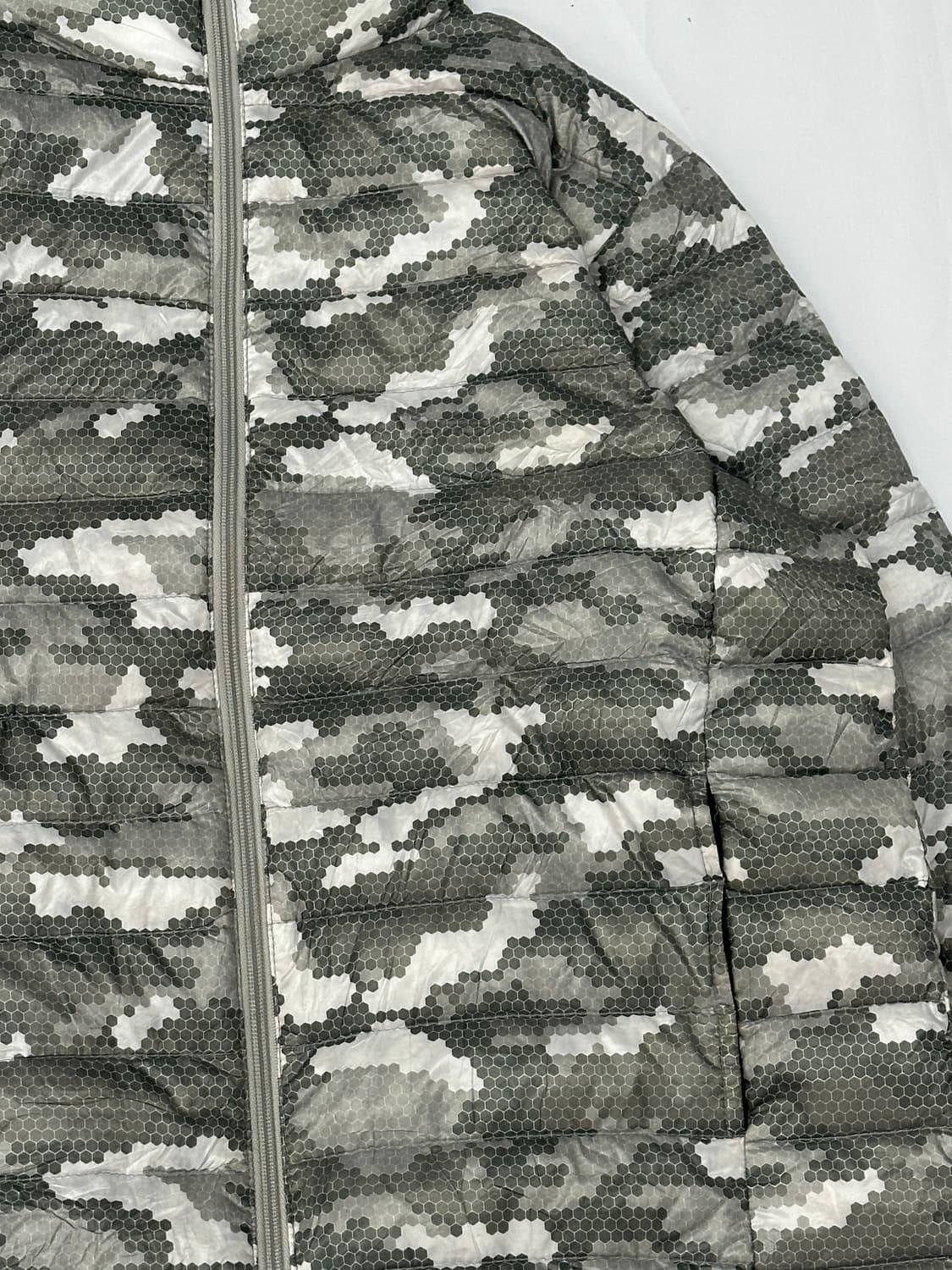 재팬 그레이 & 화이트 밀리터리 구스 경량패딩 캠퍼 스트릿   상품이미지5