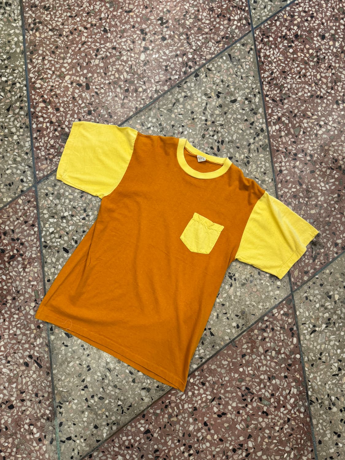 70s Town Craft 투톤 포켓티 (XL) 상품이미지2