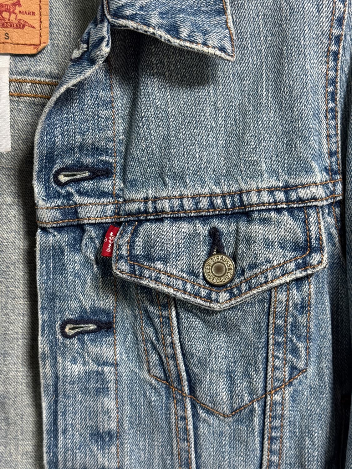 리바이스 Levi's 57511 연청 데님 자켓 S 여성용 상품이미지4