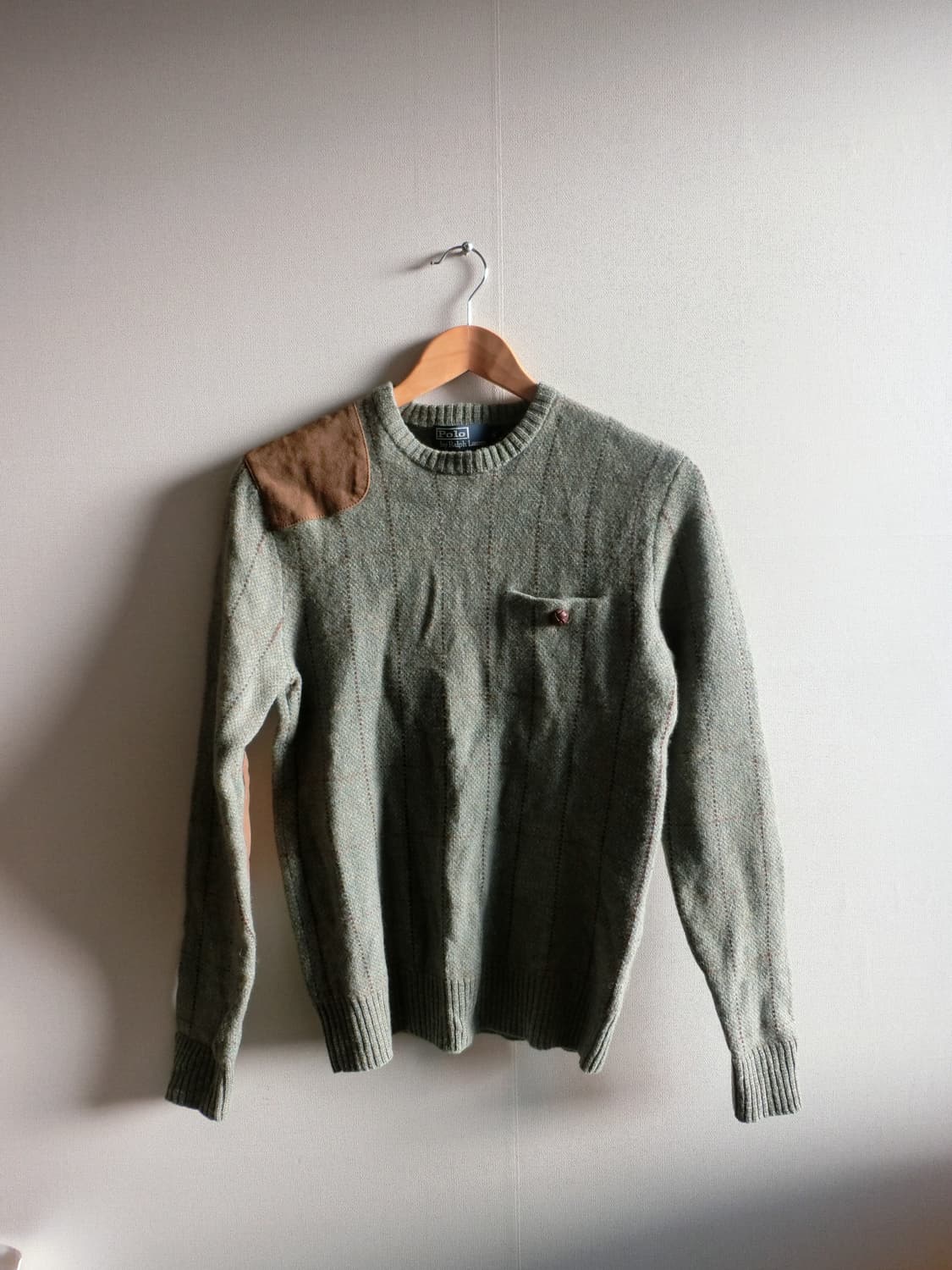 폴로 랄프로렌 패치 울 니트 상품이미지1