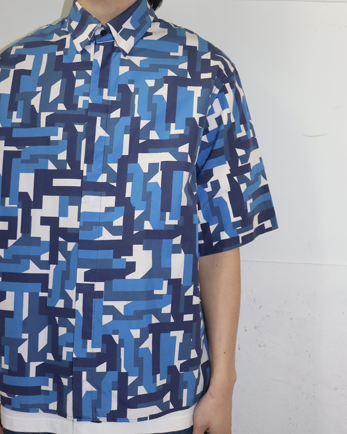 질 샌더 by 질 샌더 13SS 메이즈 프린트 하프 슬리브 셔츠 상품이미지3