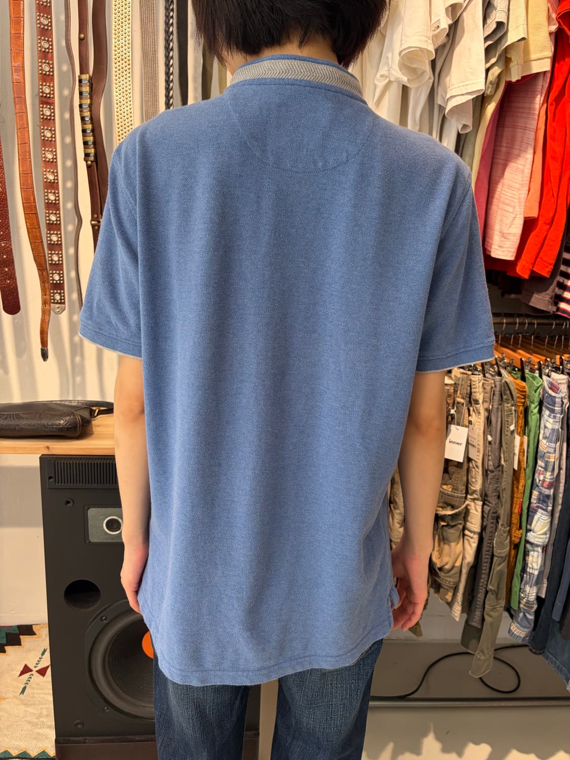Massimo Dutti 헨리넥 반팔 티셔츠 L 상품이미지3