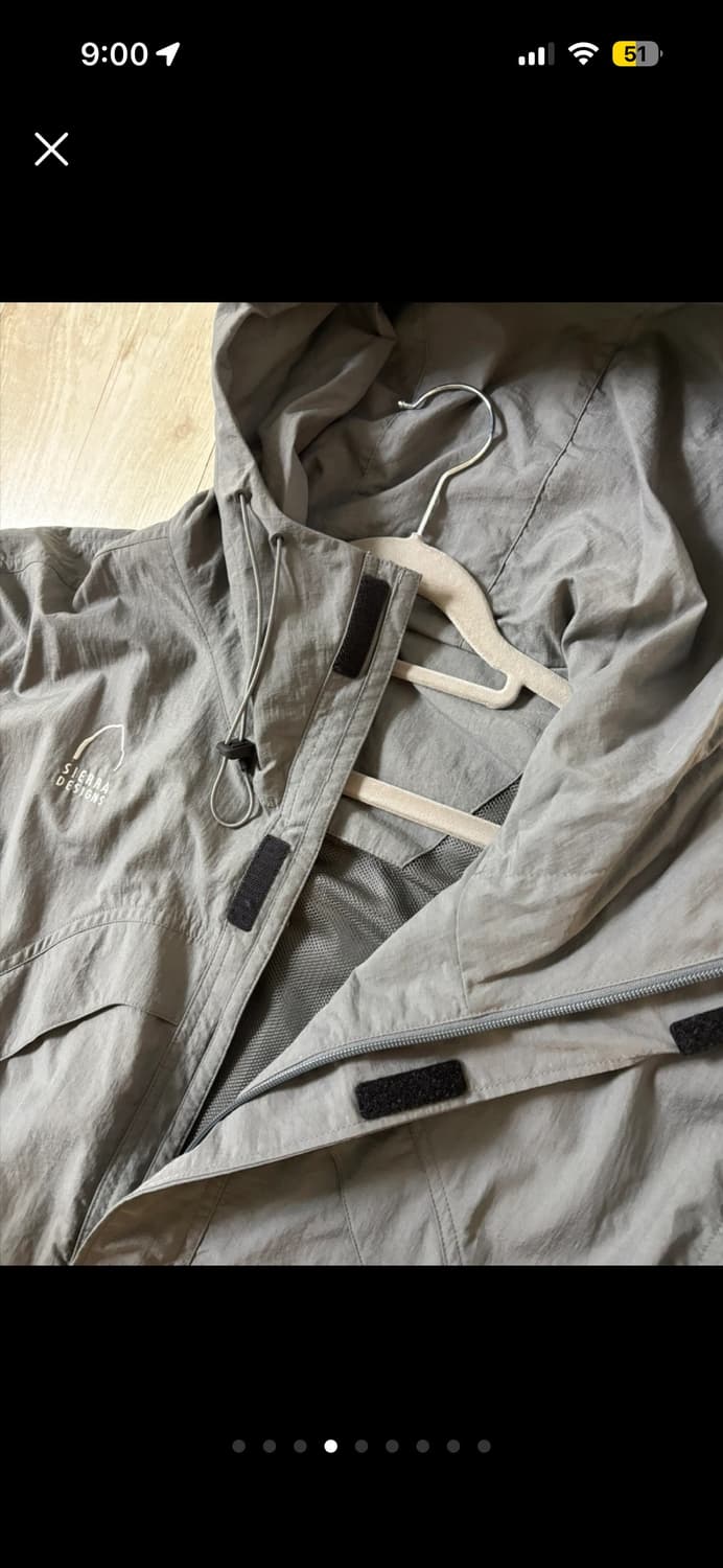 시에라디자인 후드 바람막이 그레이 xl 상품이미지4