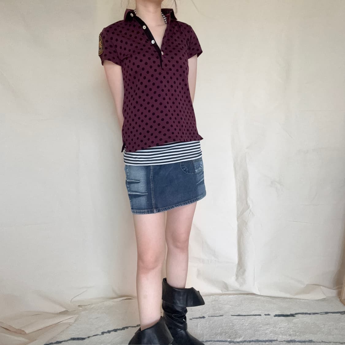SPORT Polka Dot Short Sleeve Polo Shirt  상품이미지5
