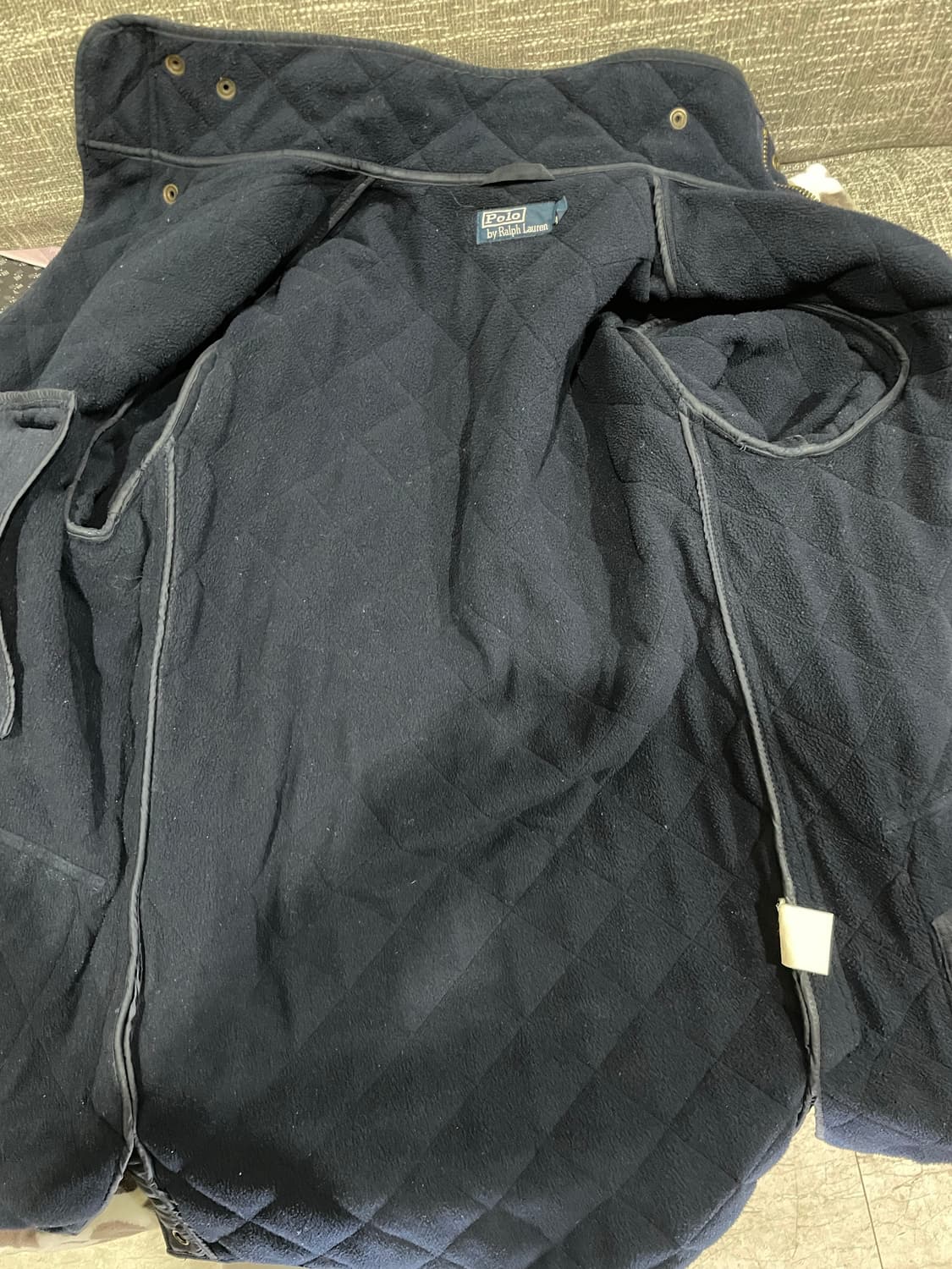 폴로 랄프로렌 퀼팅 자켓 네이비 L 상품이미지3