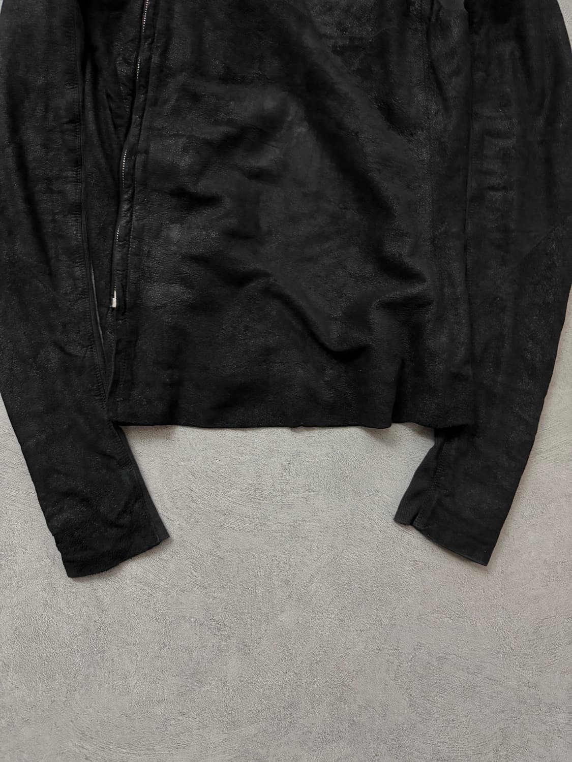 13FW 릭오웬스 하이넥 램스킨자켓 상품이미지4