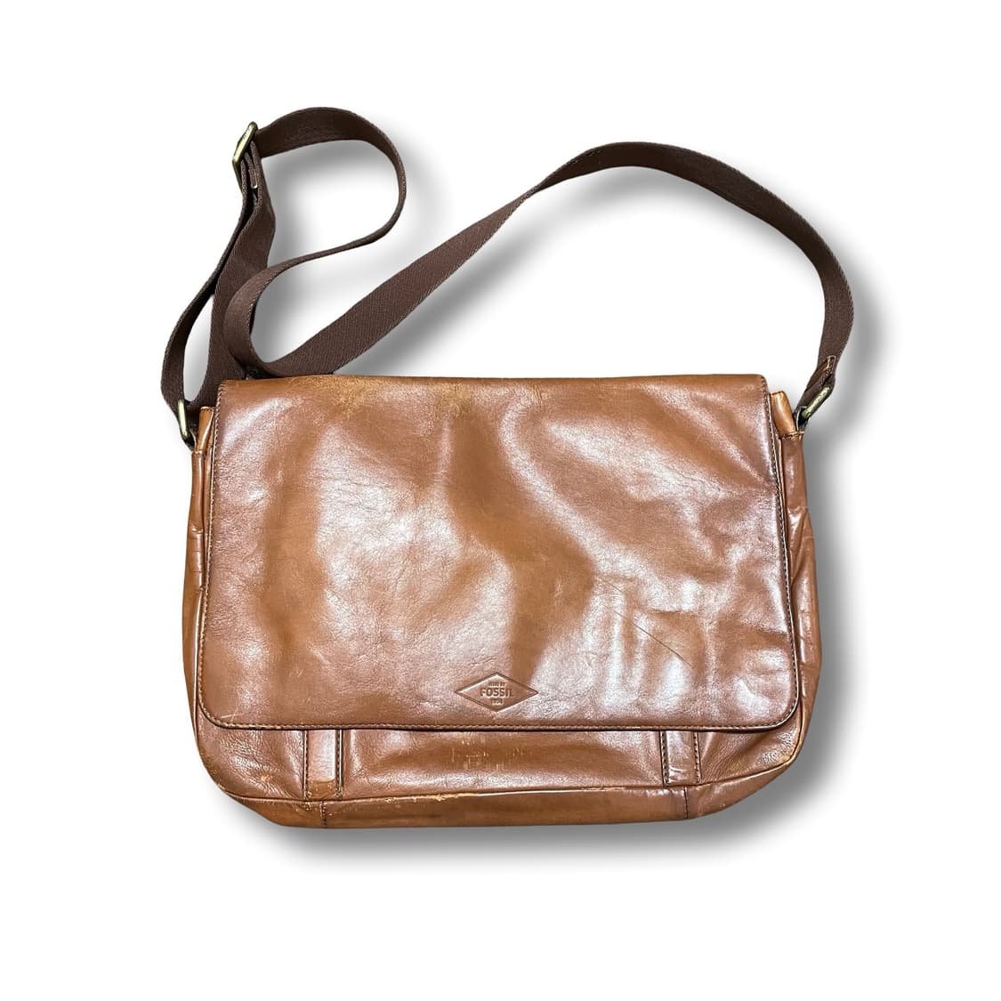 FOSSIL 레더 빈티지 크로스백 브라운 상품이미지1