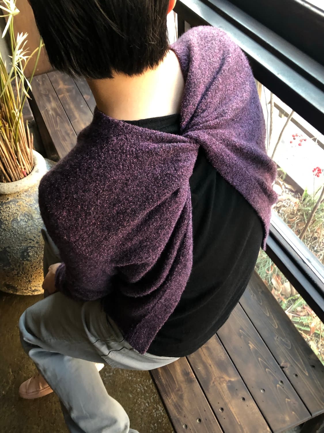 나마체코 노티드 가디건 상품이미지1