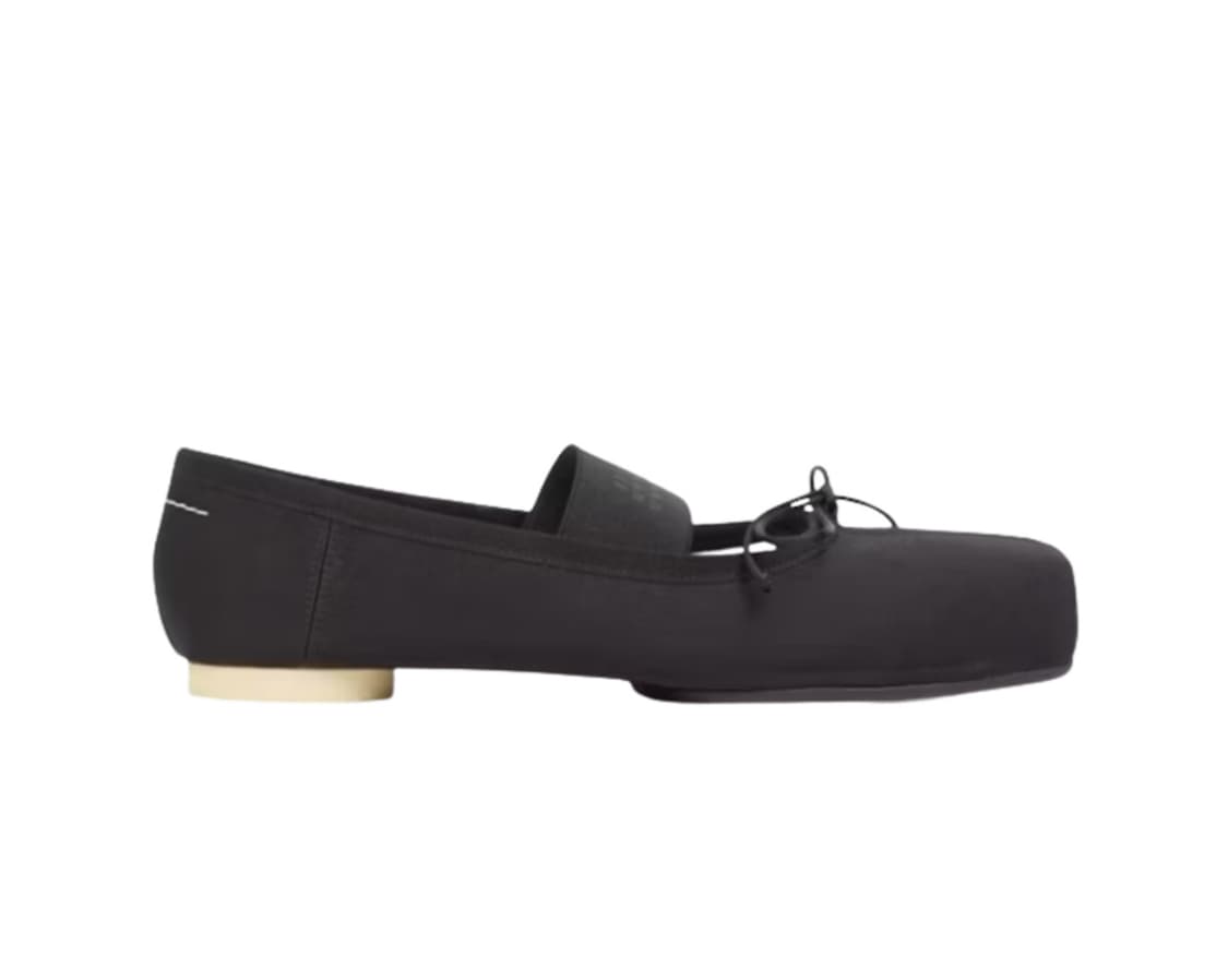 MM6 메종 마르지엘라 아나토믹 발레리나 플랫 블랙 상품이미지1