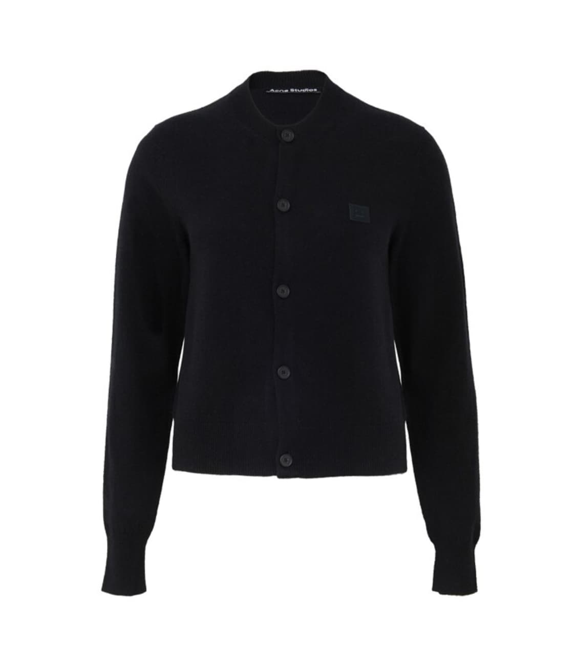 아크네스튜디오 여성 페이스 패치 울 가디건 블랙 XS 상품이미지1