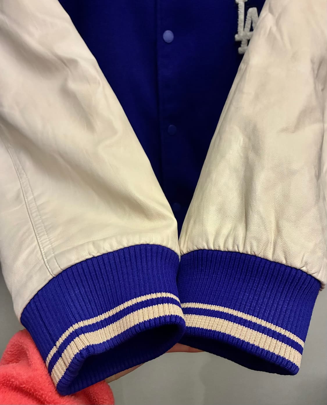 (L/105)MLB 엠엘비 LA 다저스 신슐레이트 울 바시티자켓 상품이미지4