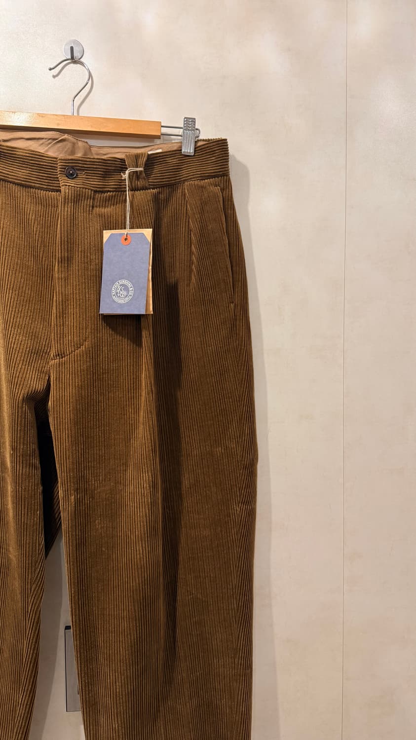 캡틴선샤인 2플리츠 코듀로이 팬츠 올리브 34 상품이미지6