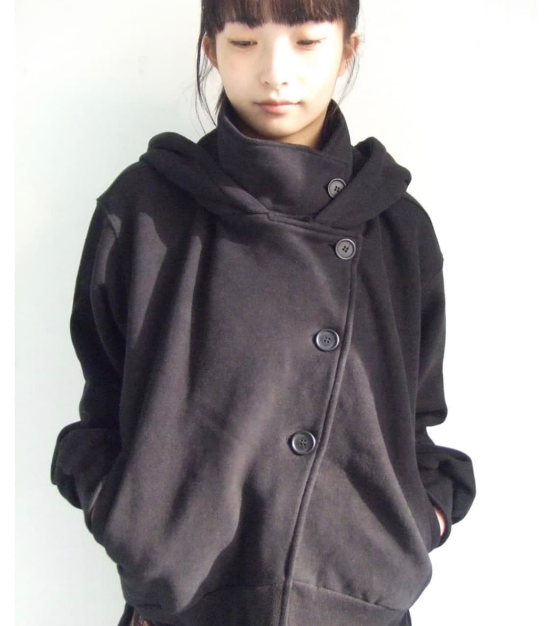 오스하이 high neck hood zip up 상품이미지1