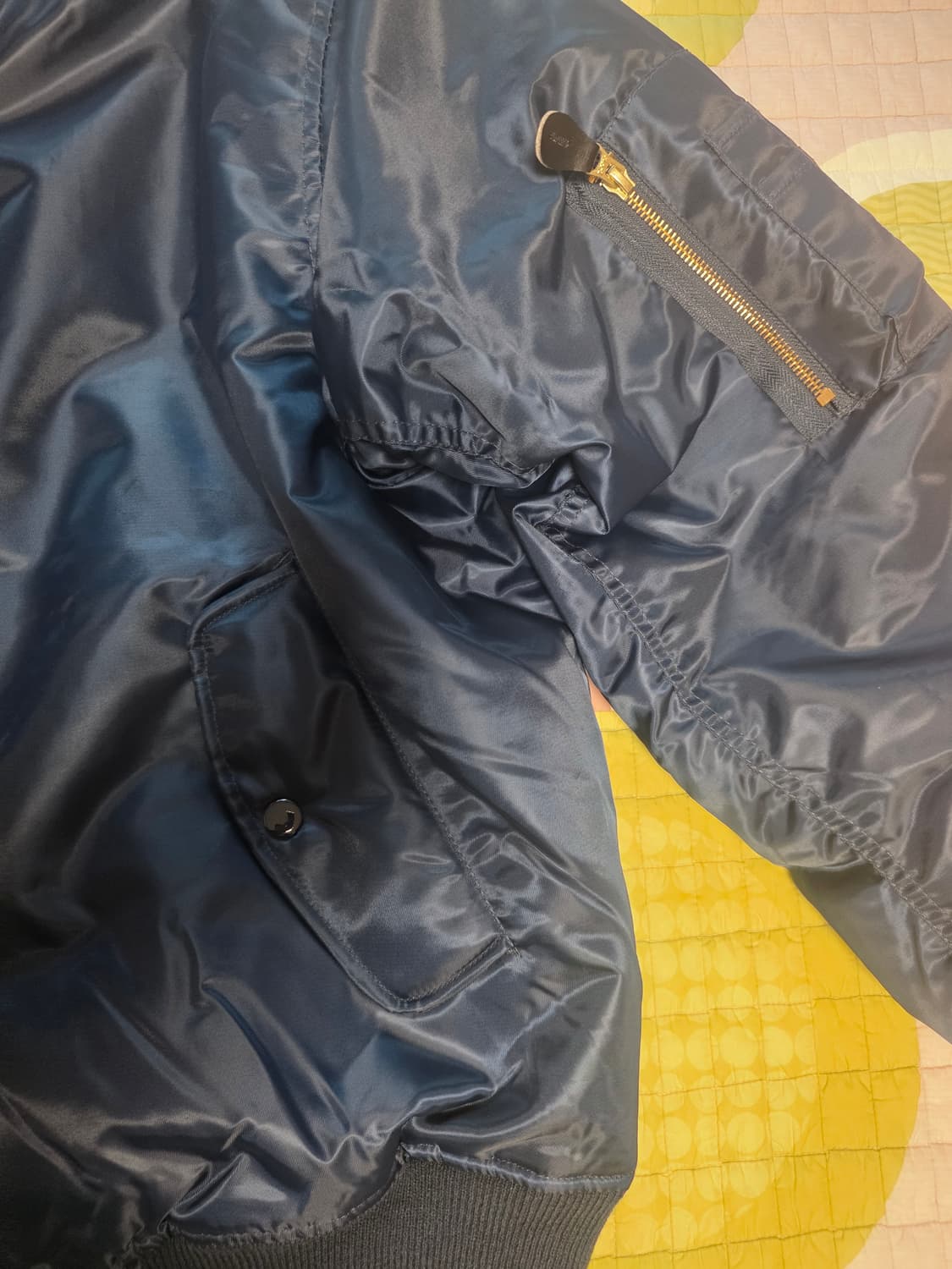 로스코 MA-1 네이비 항공점퍼 L사이즈(105~110) 판매 상품이미지2