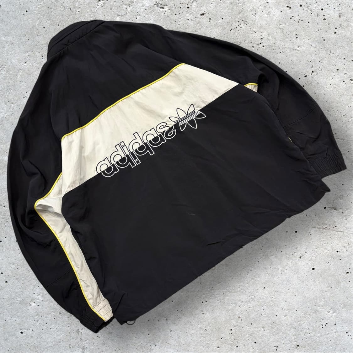 [M] 아디다스 블랙/화이트 반집업 아노락 바람막이 자켓 B531 상품이미지1