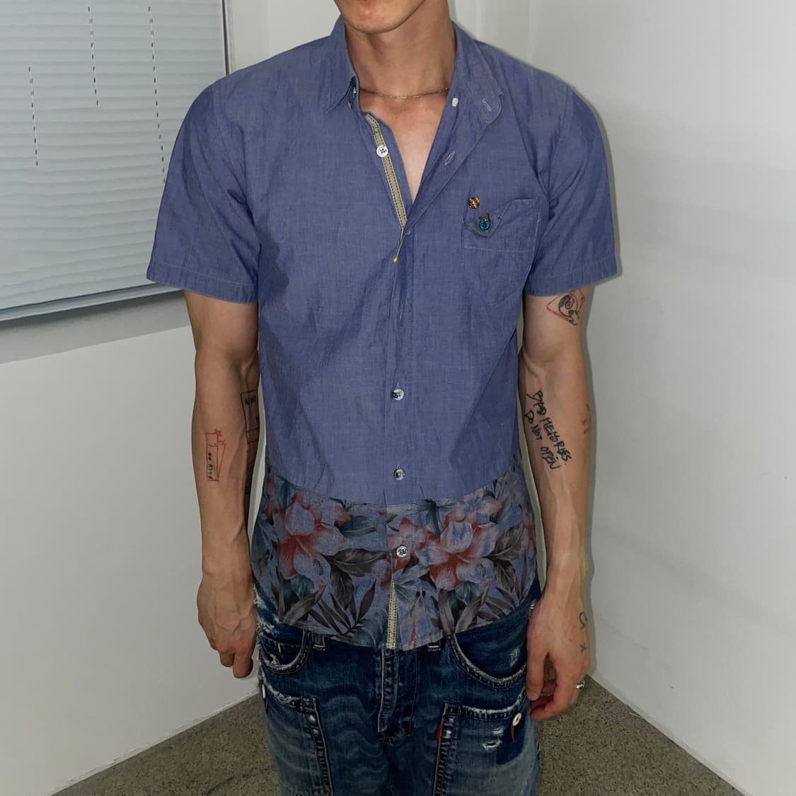 Flower Pocket Shirt 상품이미지1
