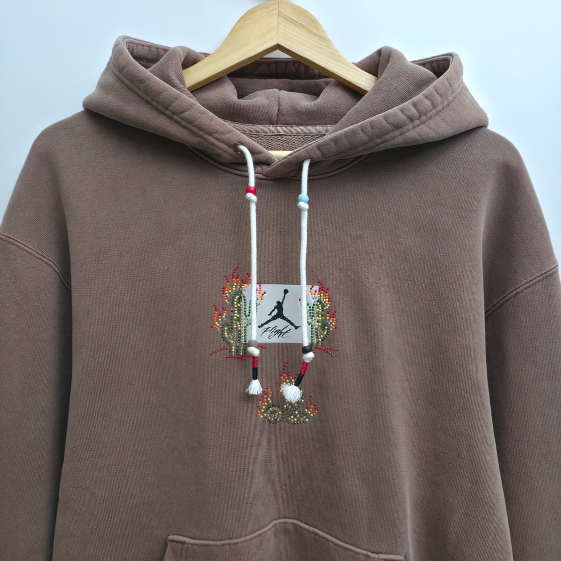 [L] 나이키 조던 x 트레비스캇 엔틱 브라운 후드티 상품이미지3