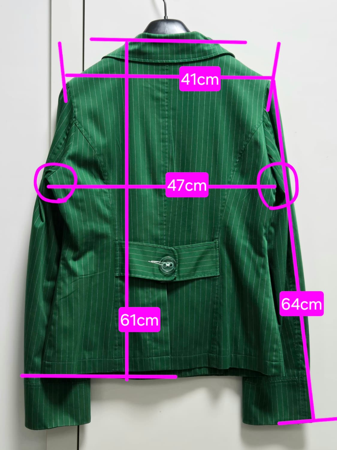 빈티지 비비안웨스트우드 레드라벨 그린 스트라이프 자켓 38사이즈 상품이미지5