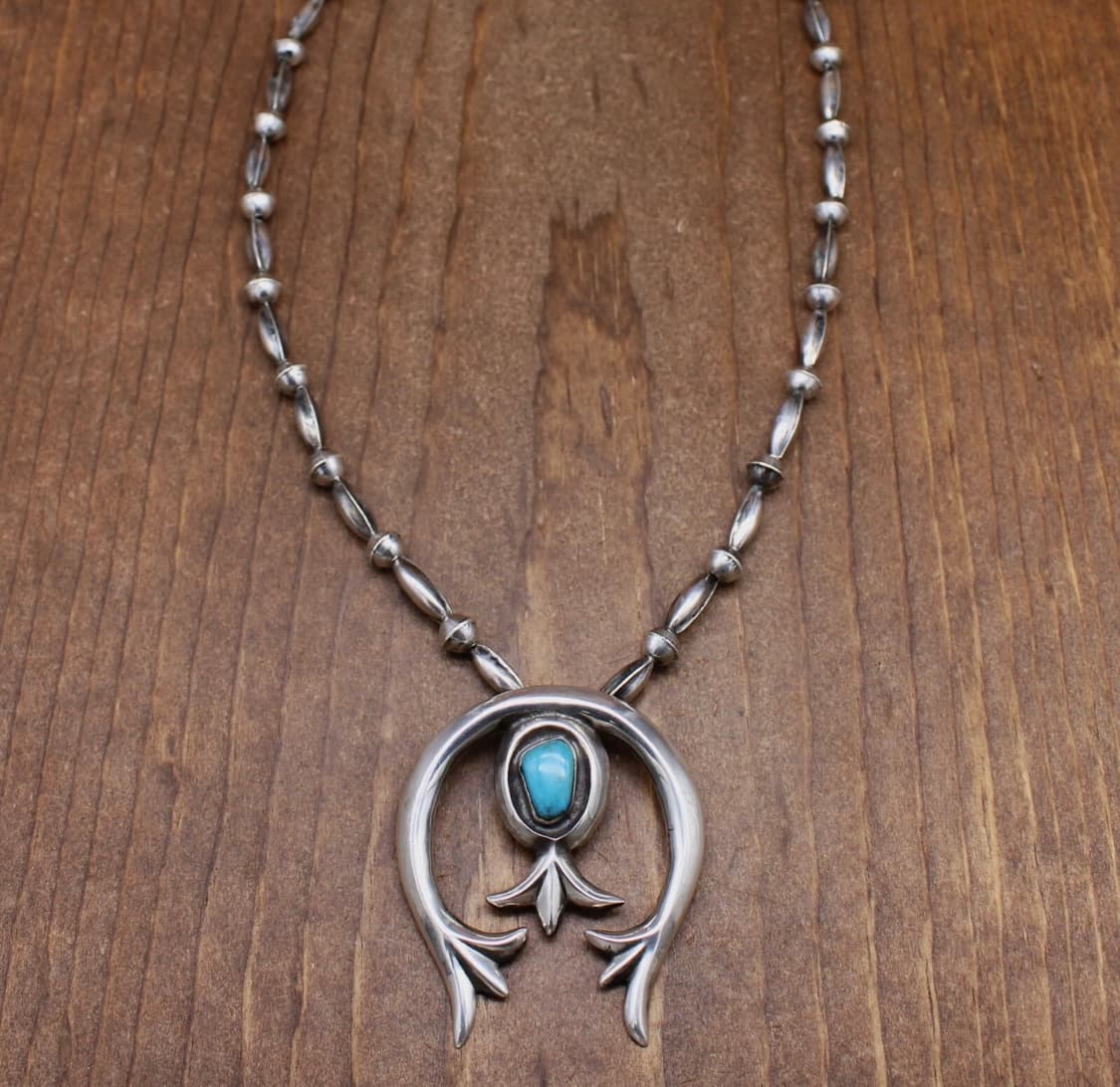 1900s 빈티지 네이티브아메리칸 나바호 나자 실버 목걸이 상품이미지2