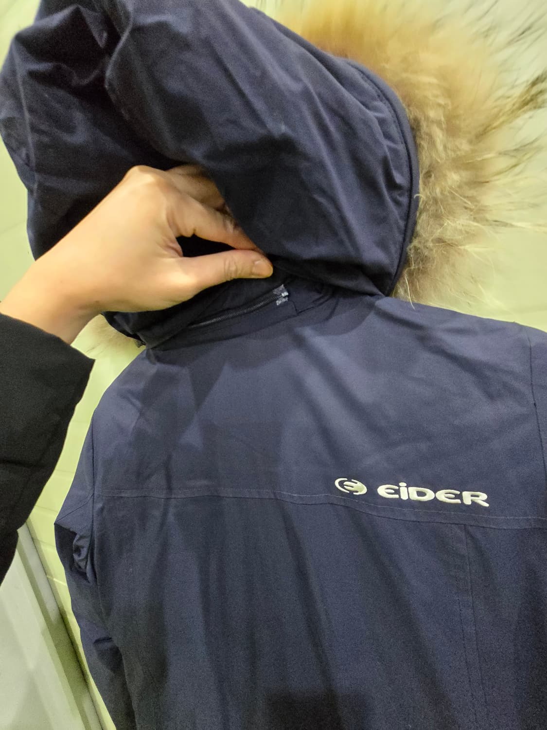 아이더 네이비 구스다운 패딩 700 상품이미지5