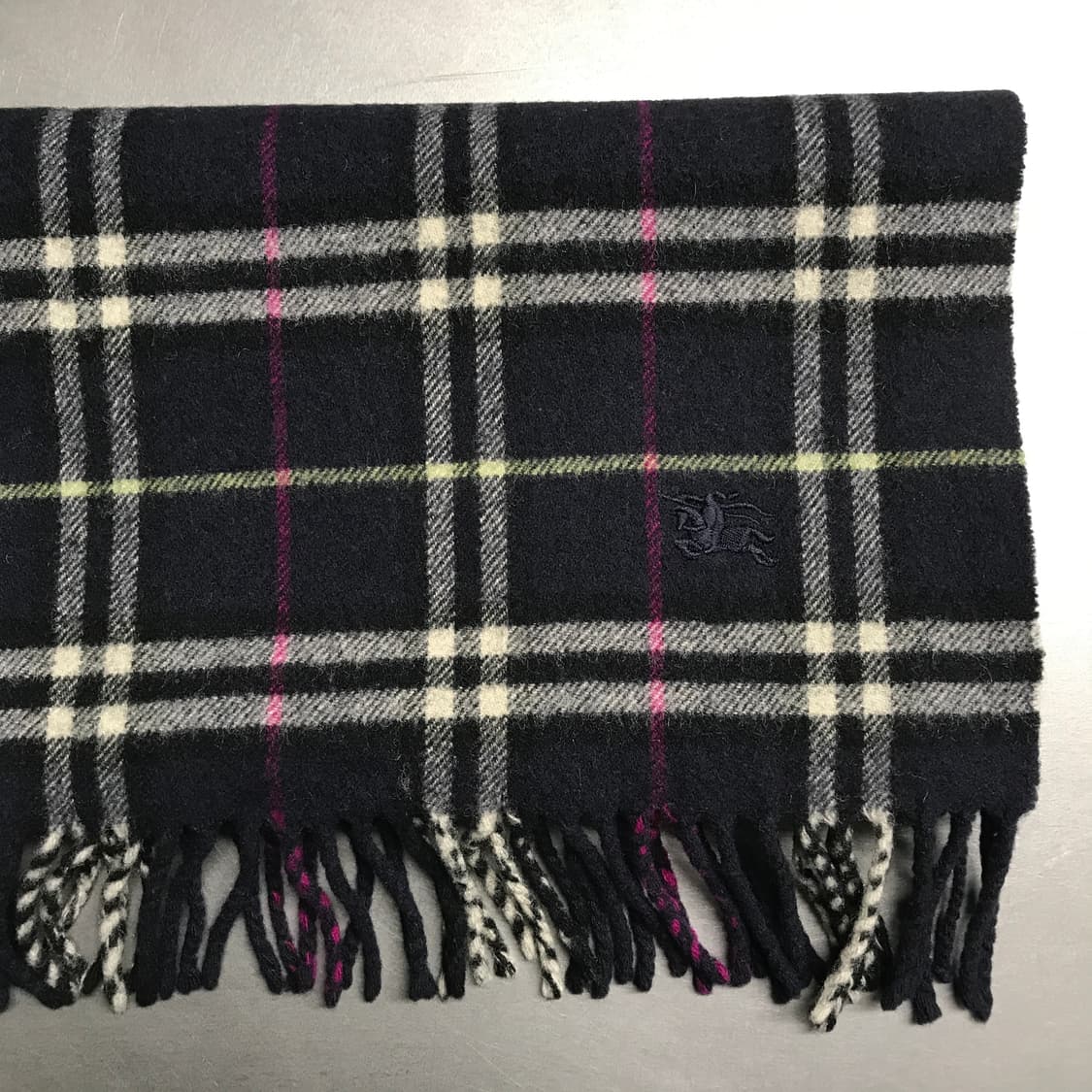 버버리 정품 램스울 머플러 네이비 상품이미지3