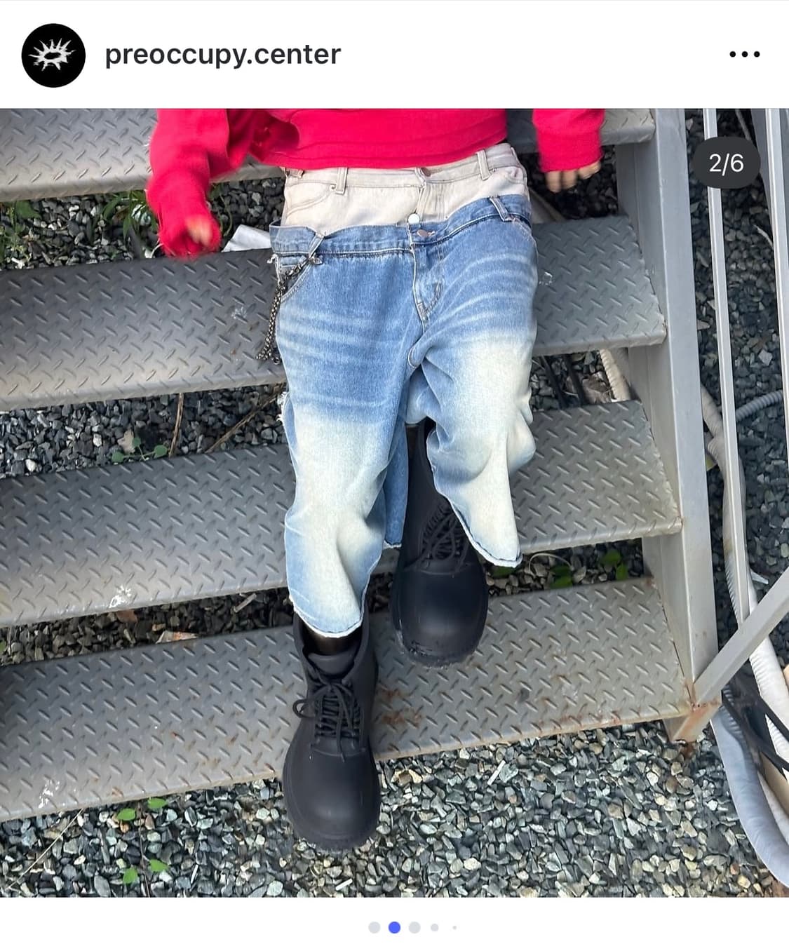 Preoccupy 프리아큐파이 double layered denim 상품이미지3