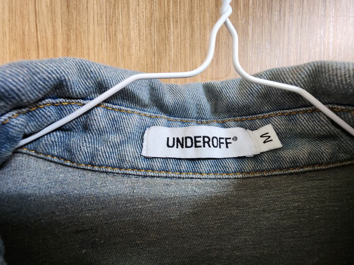(M)언더오프 오버사이즈 워시드 데님 셔츠 상품이미지4