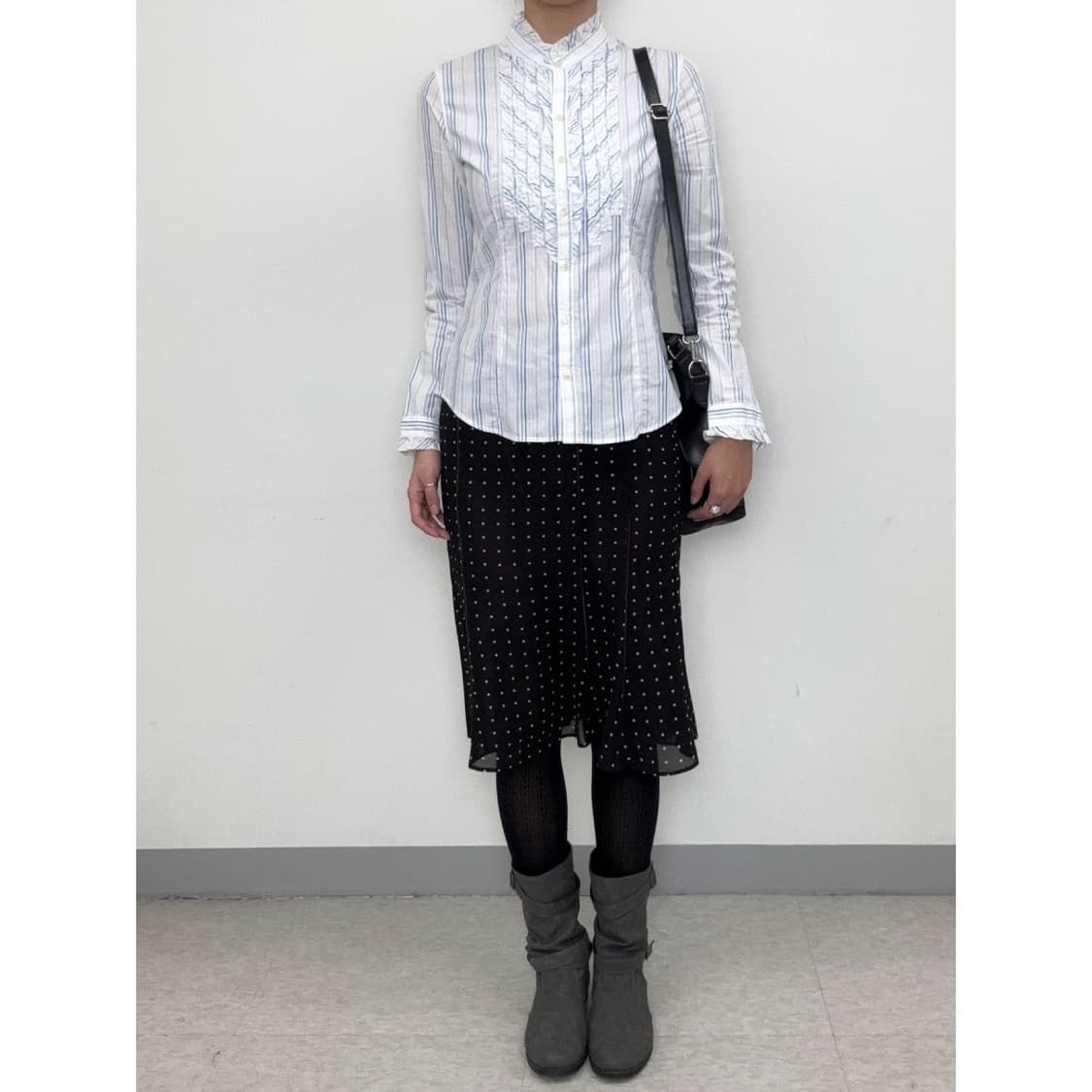 빈티지 콤사이즘 프릴 셔츠 상품이미지2