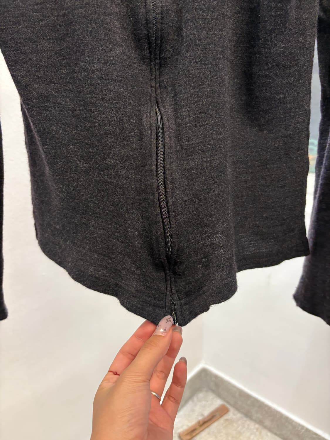 Yohji Yamamoto wave zip up 상품이미지4