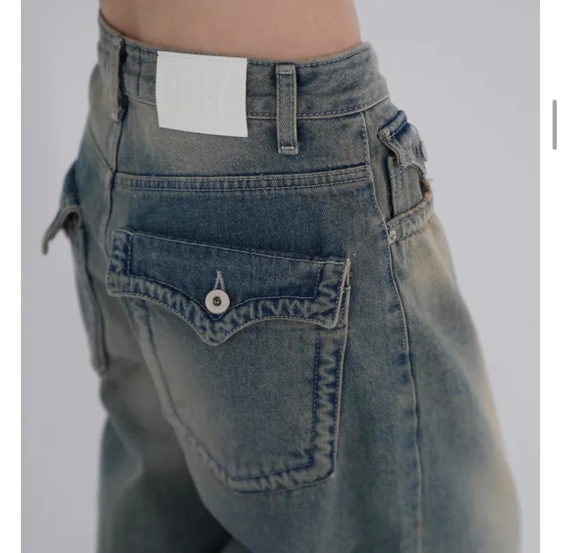 Ootj 데이니 와이드 데님팬츠 (카리나 첫눈챌린지 바지) 상품이미지1