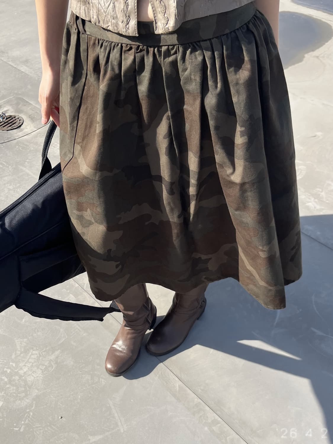 Camo Flare Skirt 카모 플레어 스커트 상품이미지1